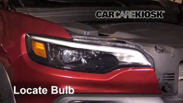 2019 Jeep Cherokee Trailhawk Elite 3.2L V6 Lights Headlight (replace bulb)